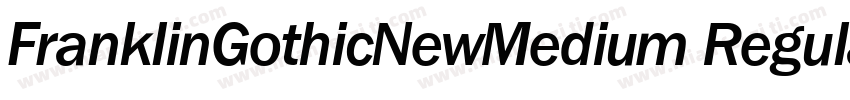 FranklinGothicNewMedium Regular字体转换